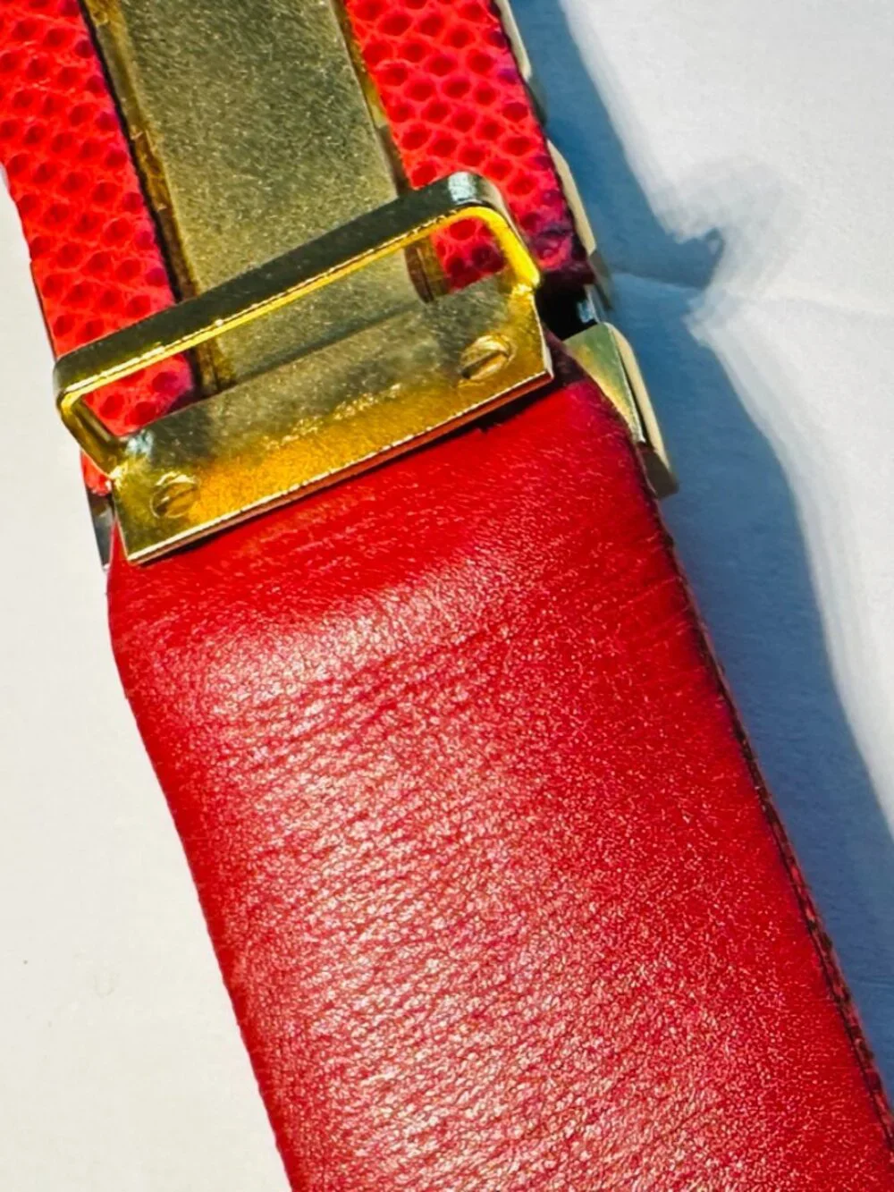 Judith Leiber Vintage Art Deco Red Belt